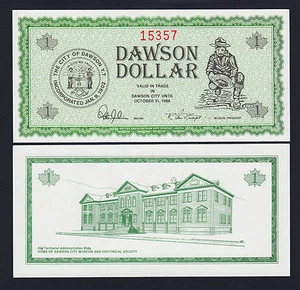 Canada 1985-1987 Local Currency DAWSON Dollar UNC Rare - Bild 1 von 1