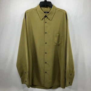 Camisa de vestir ALFANI para hombre talla XXL verde manga larga abotonada lisa informal - Imagen 1 de 10