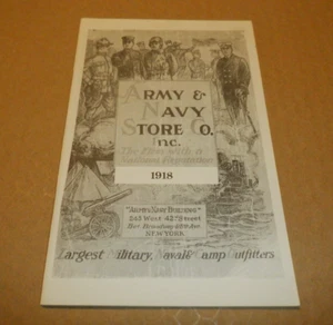 1918 "ARMY & NAVY STORE CO." CATALOG 1981 REPRINT BOOK WWI WW1 WORLD WAR I USMC - Picture 1 of 15
