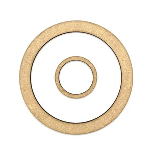 MDF Cutout 3mm Circle Blank Craft Shape Decoration - Picture 1 of 6