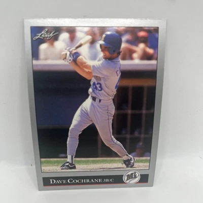 Dave Cochrane Mariners 1992 Leaf Baseball Card #398 - Image 1 of 2