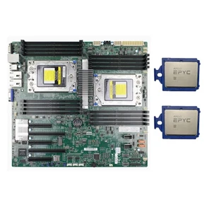 Placa madre Supermicro H11DSI 7001/7002 + 2x CPU AMD EPYC 7601 32C64T - Imagen 1 de 4