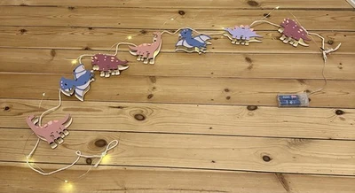 LED-Lichterkette, String für innen mit Batterie, Dinosaurier, ca. 180 cm - Bild 1 von 2
