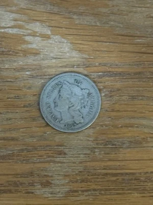 1867 3 cent nickel - Image 1 of 2