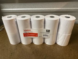 Grapas 1 capa rollos de papel 2 3/4 X 128' 10 rollos nuevos - Imagen 1 de 24