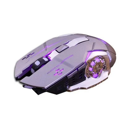 Rechargeable X8 Wireless Game Mouse Silent Led Backlit Usb 1800Dpi Optical VA - Image 1 of 4