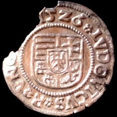 1526 Hungary Silver Denar. Madonna & Child coin/bullion/token/medal/ingot/bar. - Image 1 of 4