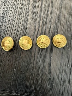RALPH LAUREN POLO SHEILD GOLD STYLE REPLACEMENT  BUTTON (4 Matching Buttons) - Image 1 of 2
