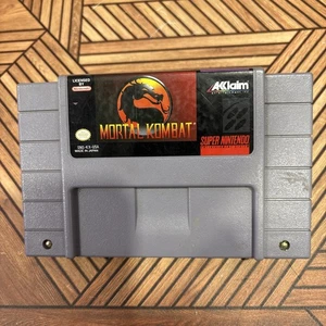 Mortal Kombat SNES Authentic Cartridge Super Nintendo Tested And Working - Picture 1 of 3