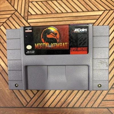 Mortal Kombat SNES Authentic Cartridge Super Nintendo Tested And Working - Image 1 of 3