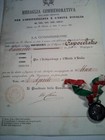 DIPLOMA  CON MEDAGLIA ARGENTO GUERRE INDIPENDENZA