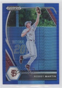 2021 Panini Prizm Draft Picks Hyper Blue and Carolina Robby Martin Jr #PDP198