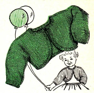 KNIT/Vintage Tiny Knit Bolero/Baby/KNIT Pattern INSTRUCTIONS ONLY - Picture 1 of 1