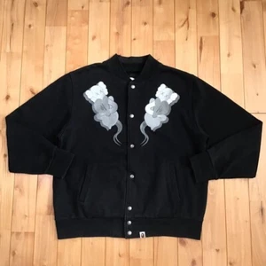 BAPE × KAWS Bendy BAPE STA sweat varsity jacket NIGO A Bathing Ape Size L mens!! - Picture 1 of 10