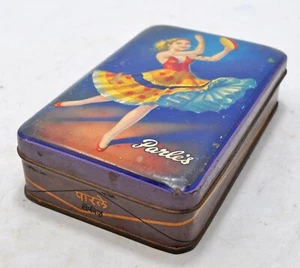 Vintage Ad Sign Tin Printed Box Parle's Toffees Original Old Nice Subject - Picture 1 of 8