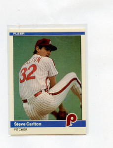 1984 FLEER # 25 STEVE CARLTON , PHILLIES ,  C