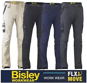 BISLEY "FLEX & MOVE" - MENS & WOMENS STRETCH UTILITY CARGO WORK PANT - BPC6331 - Picture 1 of 10