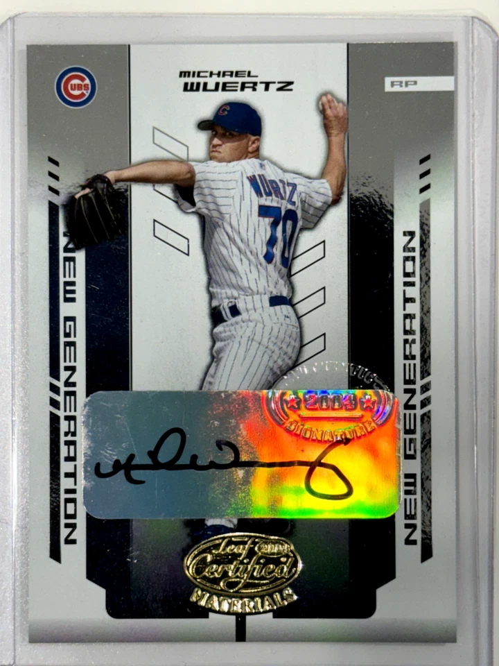 2004 Leaf Certified Materials SP Michael Wuertz 282 Cubs /500 - Image 1 of 2