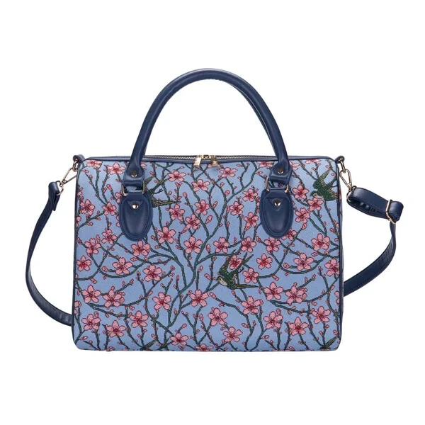 Signare Blossom and Swallow print travel bag overnight bag oversized handbag - Image 1 of 4