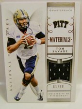 TOM SAVAGE /99 MATERIALS PANINI NATIONAL TREASURES FOOTBALL 2015