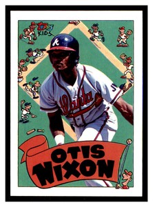 1992 Topps Kids #35 OTIS NIXON Atlanta Braves