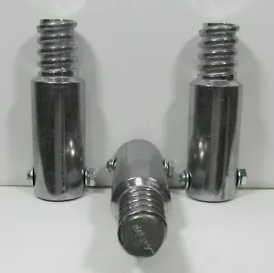 3pc Metal Threaded Tips For 3/4" (.75") Wood Poles. (Buy 3 Get 1 Free) B - Imagen 1 de 6