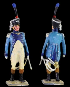 VERTUNNI Figurine OFFICIER SHACO / antique toy soldier  - Imagen 1 de 2