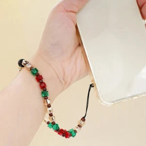 Crystal Beaded Mobile Phone Rope Charm Strap Cell Charms Lanyard - Zdjęcie 1 z 12