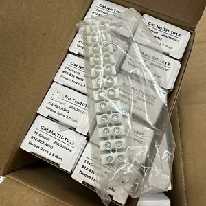 🔴(QTY 2) Power First TH-1012 Barrier Strip 12-Circuit 20A/300VAC #12-#22 AWG‼️ - Picture 1 of 3