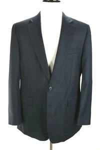 Charles Tyrwhitt Navy Blue Classic Fit Blazer Coat Jacket 110s Wool EUC Mens 44R - Picture 1 of 10