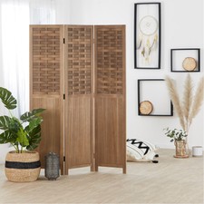 Paravent divisorio legno divisorio protezione per la vista divisorio rattan homestyle4u