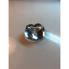 Orrefors Crystal Heart Shaped Clear Glass Paperweight Ring Holder Tidy Sweden 2