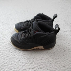 Nike Air Jordan 12 Retro Neoprene Shoes Sneakers Boys 10C Black Basketball - Picture 1 of 9