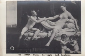 CARTOLINA *77 ROMA LAZIO DANEA CORREGGIO GALLERIA BORGHESE STORIA NON VIAGGIATA - Imagen 1 de 2