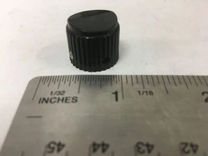 Vintage Tiny Black Bakelite Knurled Knob - Picture 1 of 4