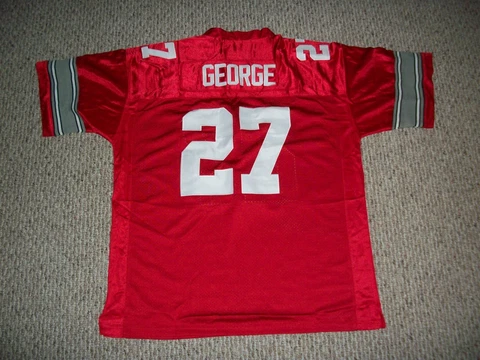 EDDIE GEORGE Unsigned Custom College Red Sewn New Football Jersey Size S-3XL Cover