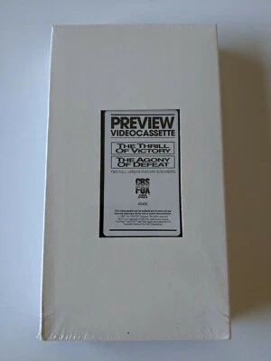 Thrill Of Victory Agony Of Defeat (VHS) RARE SCREENER SEALED WATERMARK MINT  - Image 1 of 4