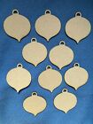 10 x Wooden MDF Christmas Tree  Baubles Decoration craft shape blanks