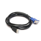 1.8M Slim Flat Male to Male 15Pin Monitor Cable 1080P Adapter