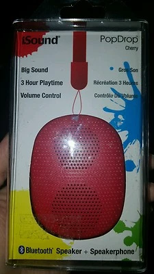 iSound PopDrop Wireless Speaker  Cherry - Image 1 of 2