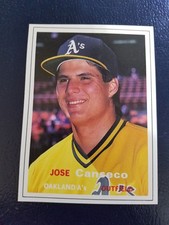 Jose Canseco Oakland A's 1990 SCD Baseball Card Price Guide White Border
