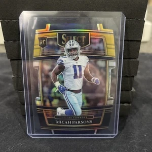 2021 Panini Select - Concourse Black & Gold Prizm Die-Cut #85 Micah Parsons (RC) - Picture 1 of 2