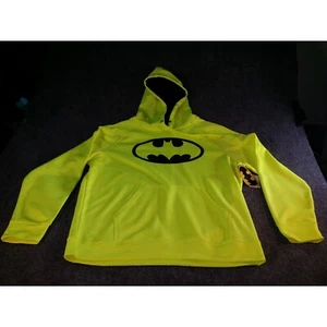 Batman DC Comics Thermo Fleece Hoodies Herren Gr. L Acid Yellow Animation Neu mit Etikett - Bild 1 von 7