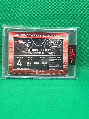 2023 Leaf Game Day Ticket Collection Tom Brady - Image 1 of 2