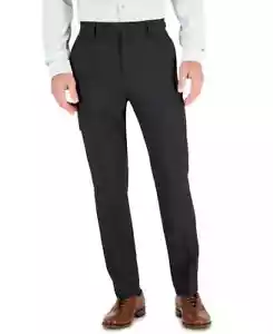 VINCE CAMUTO Men's Suit Pants Charcoal 32 x 33Slim-Fit Spandex Super-Stretch - Picture 1 of 7