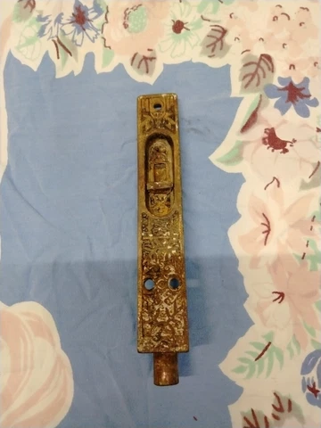 VTG EASTLAKE Brass DOOR Window LOCK LATCH SPRING LOADED Salvage Cover
