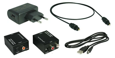 SunshineTronic Analógico A Audio Digital Convertidor + 1,8m Cable Toslink - Imagen 1 de 2