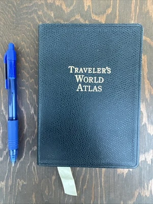 The Traveler’s World Atlas TIFFANY & CO Geographic Handbook World Maps Pocketsze Foto 1 de 4