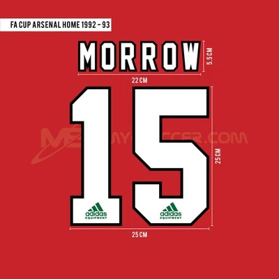 MORROW #15 Arsenal Home FA Cup 1993 Final Print (Colour Block Printable PU) - Image 1 of 4