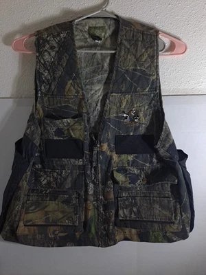 Quail Unlimited Mossy Oak Break Up Camo Vest Mens Large - Image 1 of 4